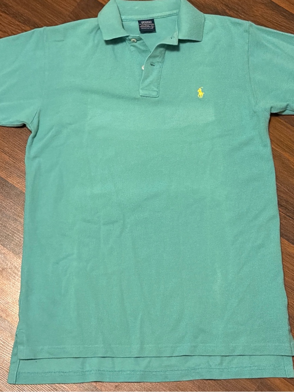Ralph Lauren Polo in Seafoam Green with Yellow Pony